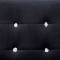 vidaXL 2-Sitzer-Sofa mit Armlehnen Schwarz Chrom und Samt vidaXL 2-Sitzer-Sofa mit Armlehnen Schwarz Chrom und Samt