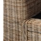 vidaXL 3-Sitzer-Sofa mit Kissen Natur Rattan vidaXL 3-Sitzer-Sofa mit Kissen Natur Rattan