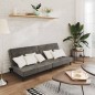 vidaXL Schlafsofa 2-Sitzer Dunkelgrau Samt vidaXL Schlafsofa 2-Sitzer Dunkelgrau Samt