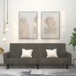 vidaXL Schlafsofa 2-Sitzer Dunkelgrau Samt vidaXL Schlafsofa 2-Sitzer Dunkelgrau Samt