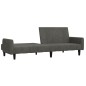 vidaXL Schlafsofa 2-Sitzer Dunkelgrau Samt vidaXL Schlafsofa 2-Sitzer Dunkelgrau Samt