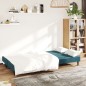 vidaXL Schlafsofa 2-Sitzer Blau Samt vidaXL Schlafsofa 2-Sitzer Blau Samt