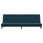 vidaXL Schlafsofa 2-Sitzer Blau Samt vidaXL Schlafsofa 2-Sitzer Blau Samt