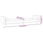 vidaXL Schlafsofa 2-Sitzer mit 2 Kissen Creme Samt vidaXL Schlafsofa 2-Sitzer mit 2 Kissen Creme Samt