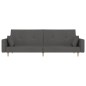 vidaXL Schlafsofa 2-Sitzer mit 2 Kissen Dunkelgrau Stoff vidaXL Schlafsofa 2-Sitzer mit 2 Kissen Dunkelgrau Stoff