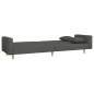 vidaXL Schlafsofa 2-Sitzer mit 2 Kissen Dunkelgrau Stoff vidaXL Schlafsofa 2-Sitzer mit 2 Kissen Dunkelgrau Stoff