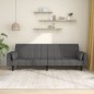 vidaXL Schlafsofa 2-Sitzer mit 2 Kissen Dunkelgrau Stoff vidaXL Schlafsofa 2-Sitzer mit 2 Kissen Dunkelgrau Stoff