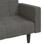 vidaXL Schlafsofa 2-Sitzer mit 2 Kissen Dunkelgrau Stoff vidaXL Schlafsofa 2-Sitzer mit 2 Kissen Dunkelgrau Stoff