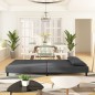 vidaXL Schlafsofa 2-Sitzer mit 2 Kissen Dunkelgrau Samt vidaXL Schlafsofa 2-Sitzer mit 2 Kissen Dunkelgrau Samt
