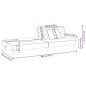 vidaXL Schlafsofa 2-Sitzer mit 2 Kissen Dunkelgrau Samt vidaXL Schlafsofa 2-Sitzer mit 2 Kissen Dunkelgrau Samt