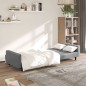 vidaXL Schlafsofa 2-Sitzer Grau Kunstleder vidaXL Schlafsofa 2-Sitzer Grau Kunstleder