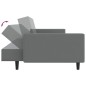 vidaXL Schlafsofa 2-Sitzer Grau Kunstleder vidaXL Schlafsofa 2-Sitzer Grau Kunstleder