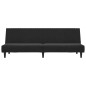 vidaXL Schlafsofa 2-Sitzer Schwarz Samt vidaXL Schlafsofa 2-Sitzer Schwarz Samt