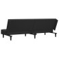 vidaXL Schlafsofa 2-Sitzer Schwarz Samt vidaXL Schlafsofa 2-Sitzer Schwarz Samt
