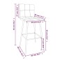 vidaXL Barhocker 2 Stk. Grau Kunstleder vidaXL Barhocker 2 Stk. Grau Kunstleder