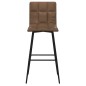 vidaXL Barhocker 2 Stk. Dunkelbraun Kunstleder vidaXL Barhocker 2 Stk. Dunkelbraun Kunstleder