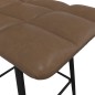 vidaXL Barhocker 2 Stk. Dunkelbraun Kunstleder vidaXL Barhocker 2 Stk. Dunkelbraun Kunstleder