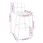 vidaXL Barhocker 2 Stk. Dunkelbraun Kunstleder vidaXL Barhocker 2 Stk. Dunkelbraun Kunstleder