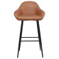 vidaXL Barhocker 2 Stk. Hellbraun Kunstleder vidaXL Barhocker 2 Stk. Hellbraun Kunstleder