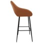 vidaXL Barhocker 2 Stk. Hellbraun Kunstleder vidaXL Barhocker 2 Stk. Hellbraun Kunstleder