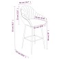 vidaXL Barhocker 2 Stk. Hellbraun Kunstleder vidaXL Barhocker 2 Stk. Hellbraun Kunstleder