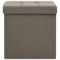 vidaXL Hocker mit Stauraum Taupe Leinenoptik vidaXL Hocker mit Stauraum Taupe Leinenoptik