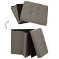 vidaXL Hocker mit Stauraum Taupe Leinenoptik vidaXL Hocker mit Stauraum Taupe Leinenoptik