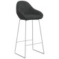 vidaXL Barhocker 2 Stk. Schwarz Samt vidaXL Barhocker 2 Stk. Schwarz Samt