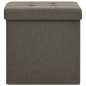 vidaXL Hocker mit Stauraum 2 Stk. Braun Leinenoptik vidaXL Hocker mit Stauraum 2 Stk. Braun Leinenoptik