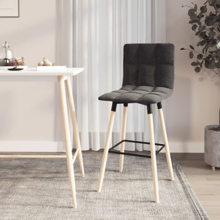 vidaXL Barhocker Schwarz Stoff