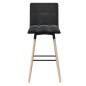 vidaXL Barhocker Schwarz Stoff vidaXL Barhocker Schwarz Stoff