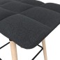 vidaXL Barhocker Schwarz Stoff vidaXL Barhocker Schwarz Stoff
