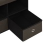 vidaXL Faltbank mit Stauraum Dunkelbraun 76x38x38 cm Leinenoptik vidaXL Faltbank mit Stauraum Dunkelbraun 76x38x38 cm Leinenoptik
