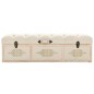 vidaXL Sitzbank mit Stauraum 110 cm Creme Massivholz Tanne und Stoff vidaXL Sitzbank mit Stauraum 110 cm Creme Massivholz Tanne und Stoff