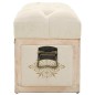 vidaXL Sitzbank mit Stauraum 110 cm Creme Massivholz Tanne und Stoff vidaXL Sitzbank mit Stauraum 110 cm Creme Massivholz Tanne und Stoff