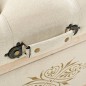 vidaXL Sitzbank mit Stauraum 110 cm Creme Massivholz Tanne und Stoff vidaXL Sitzbank mit Stauraum 110 cm Creme Massivholz Tanne und Stoff
