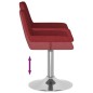 vidaXL Barhocker Weinrot Stoff vidaXL Barhocker Weinrot Stoff