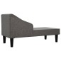 vidaXL Chaiselongue mit Nackenrolle Hellgrau Stoff vidaXL Chaiselongue mit Nackenrolle Hellgrau Stoff