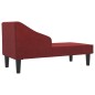 vidaXL Chaiselongue mit Nackenrolle Weinrot Stoff vidaXL Chaiselongue mit Nackenrolle Weinrot Stoff