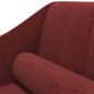 vidaXL Chaiselongue mit Nackenrolle Weinrot Stoff vidaXL Chaiselongue mit Nackenrolle Weinrot Stoff