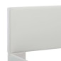vidaXL Bettgestell Weiß Kunstleder 100 x 200 cm vidaXL Bettgestell Weiß Kunstleder 100 x 200 cm