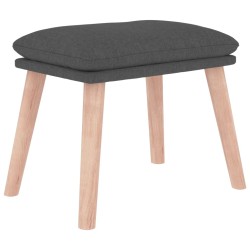 vidaXL Fußhocker Dunkelgrau 45x29,5x35 cm Stoff