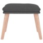 vidaXL Fußhocker Dunkelgrau 45x29,5x35 cm Stoff vidaXL Fußhocker Dunkelgrau 45x29,5x35 cm Stoff