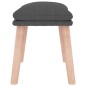 vidaXL Fußhocker Dunkelgrau 45x29,5x35 cm Stoff vidaXL Fußhocker Dunkelgrau 45x29,5x35 cm Stoff