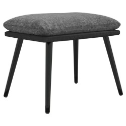 vidaXL Fußhocker Hellgrau 45x29,5x35 cm Stoff und Kunstleder