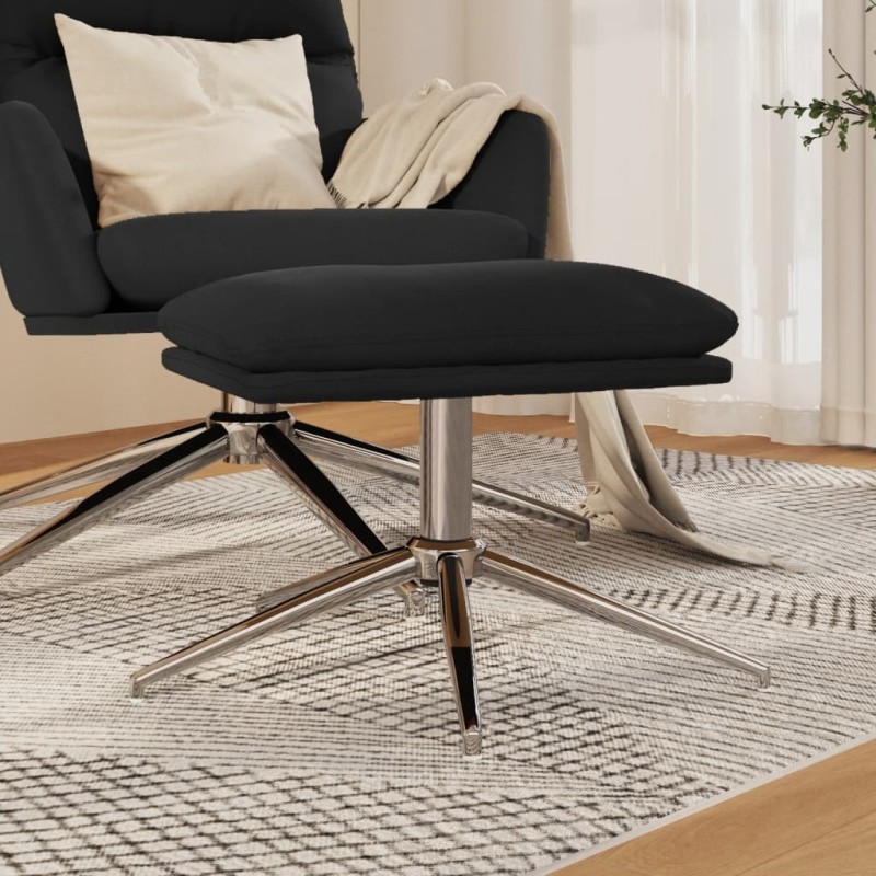 vidaXL Fußhocker Schwarz 60x60x35 cm Mikrofasergewebe vidaXL Fußhocker Schwarz 60x60x35 cm Mikrofasergewebe