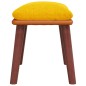vidaXL Fußhocker Senfgelb 45x29,5x35 cm Stoff und Kunstleder vidaXL Fußhocker Senfgelb 45x29,5x35 cm Stoff und Kunstleder