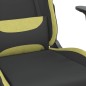Gaming-Stuhl mit Massage & Fußstütze Schwarz und Hellgrün Stoff Gaming-Stuhl mit Massage & Fußstütze Schwarz und Hellgrün Stoff