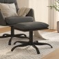 vidaXL Fußhocker Dunkelgrau 60x60x36 cm Stoff und Kunstleder vidaXL Fußhocker Dunkelgrau 60x60x36 cm Stoff und Kunstleder