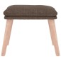 vidaXL Fußhocker Taupe 45x29,5x35 cm Stoff vidaXL Fußhocker Taupe 45x29,5x35 cm Stoff